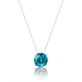 Colar Veneziana Ponto De Luz Cristal (Prata 925)