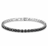 Pulseira Riviera Preta em Zircônia