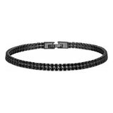 Pulseira Riviera Dupla Zircônia all Black