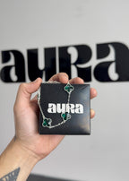 Pulseira 3 Trevos Verde (Prata 925)