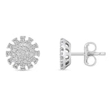 Brinco Chuveirinho Cravejado (Prata 925)