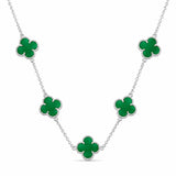 Colar Trevo Verde 5 Trevos