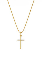 Colar Crucifixo Palito (Banhado 18k)