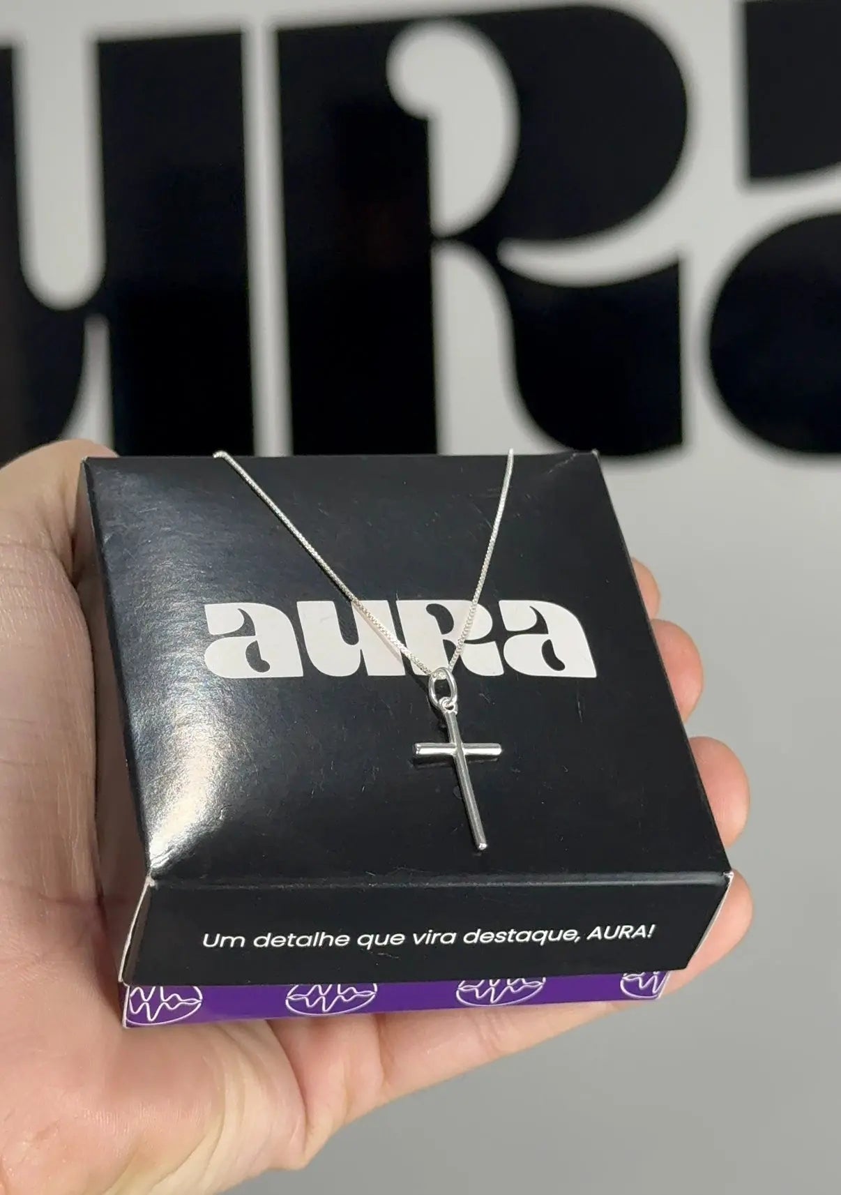 Colar Crucifixo Palito (Prata 925)