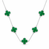 Colar Trevo Verde 5 Trevos
