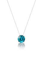 Colar Veneziana Ponto De Luz Cristal (Prata 925)