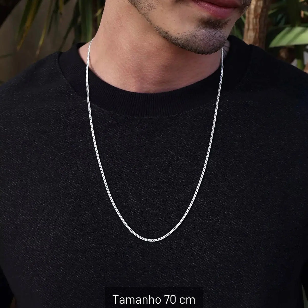 Corrente Grumet 2mm Masculina em Prata 925