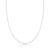 Corrente Piastrine Prata 925 Masculina 2mm