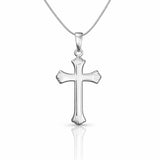 Colar Veneziana Crucifixo Detalhado (Prata 925)
