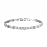 Pulseira Riviera Dupla (Banho Prata 925)