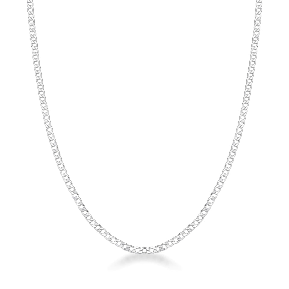 Corrente de Prata Masculina Grumet 2,3mm (Prata 925)