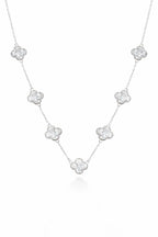 Colar 7 Trevos Cristal (Prata 925)