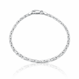 Pulseira Elo Cadeado 2,5mm (Prata 925)