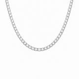Corrente Riviera 45cm - Cravejada (Prata 925)