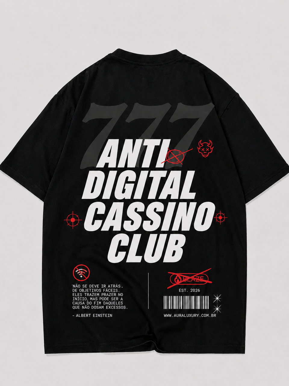 PRÉ-VENDA Camisa - Anti Digital Cassino Club