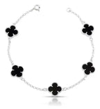 Pulseira 5 Trevos Preto