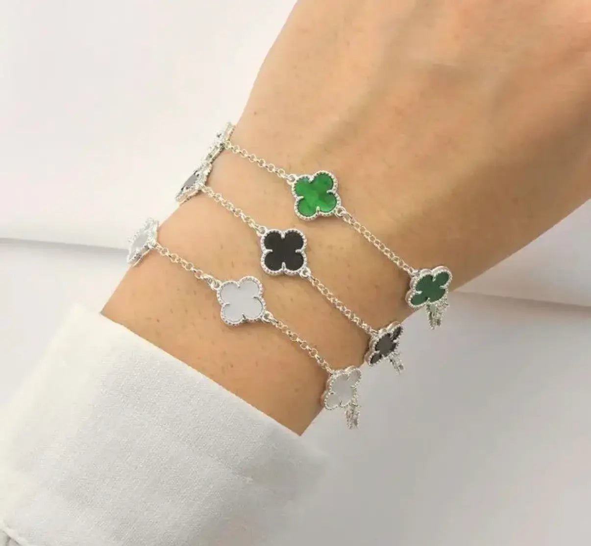 Pulseira 5 Trevos Preto