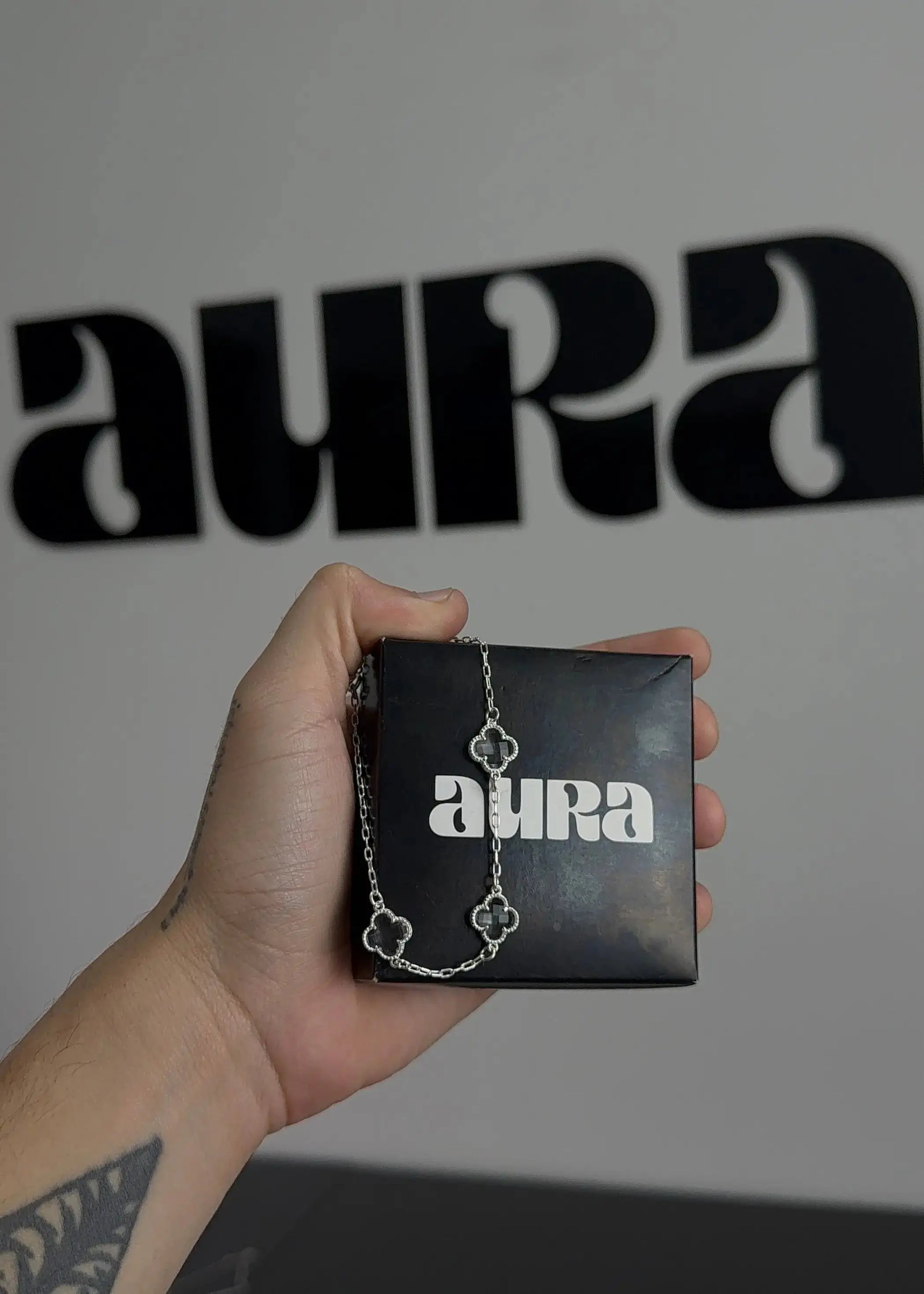 Pulseira 3 Trevos Cristal (Prata 925)