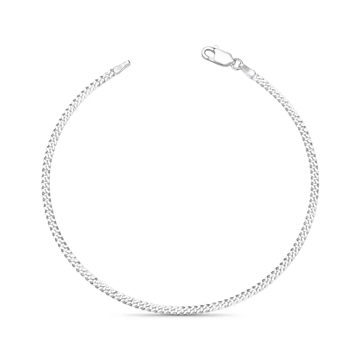 Pulseira Grumet 2mm Masculina em Prata 925