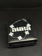 Pulseira Trevo Branco 5 Trevos