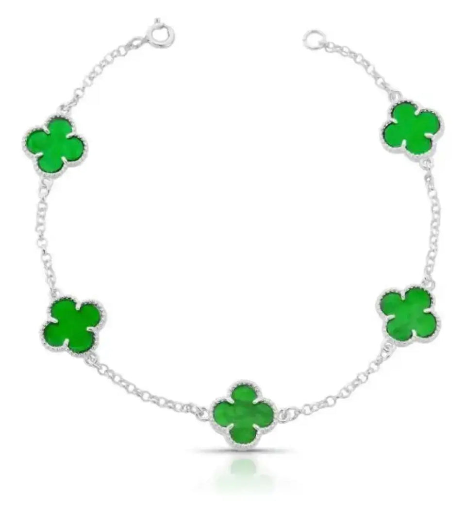 Pulseira Trevo Verde 5 Trevos