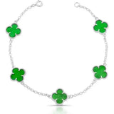 Pulseira Trevo Verde 5 Trevos