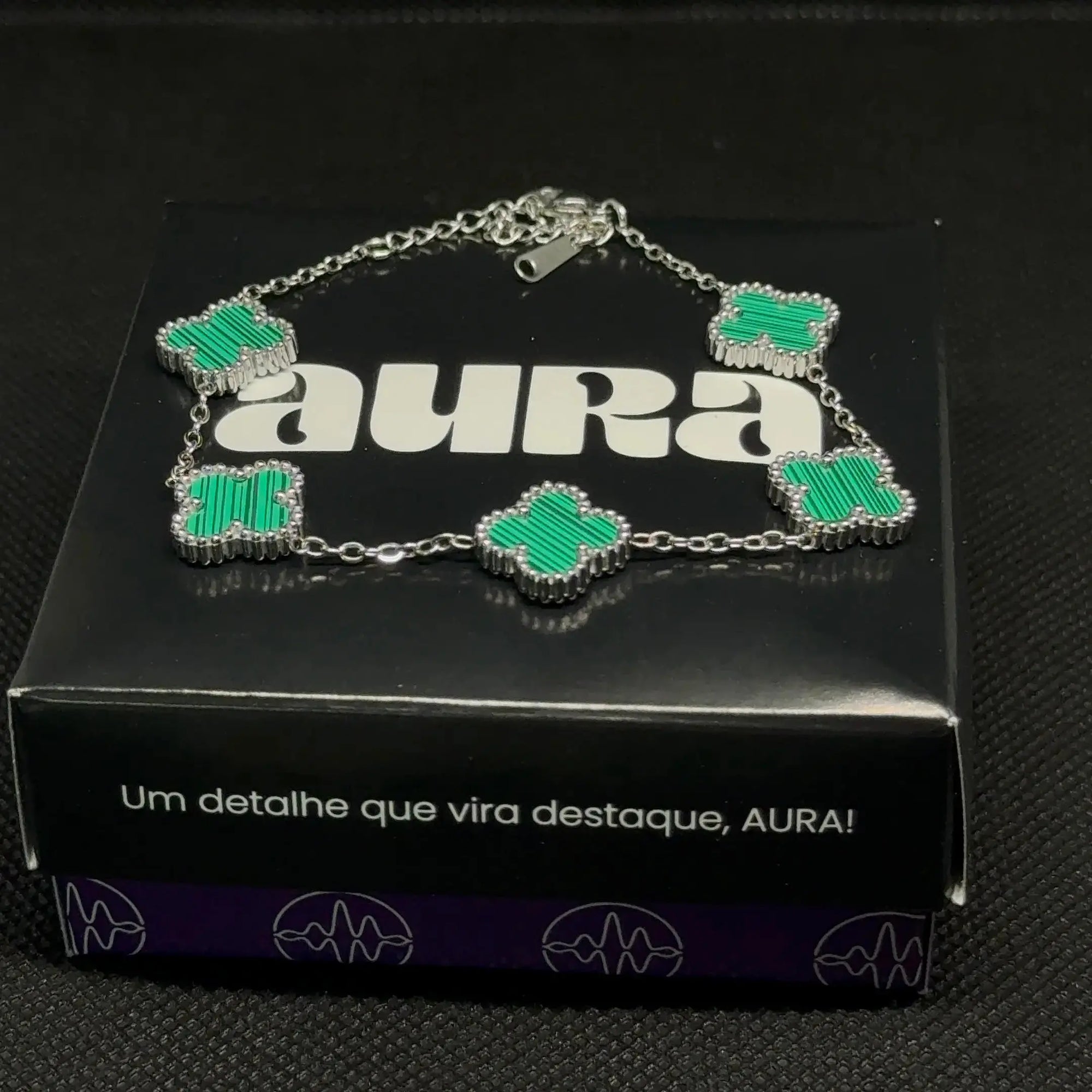 Pulseira Trevo Verde 5 Trevos