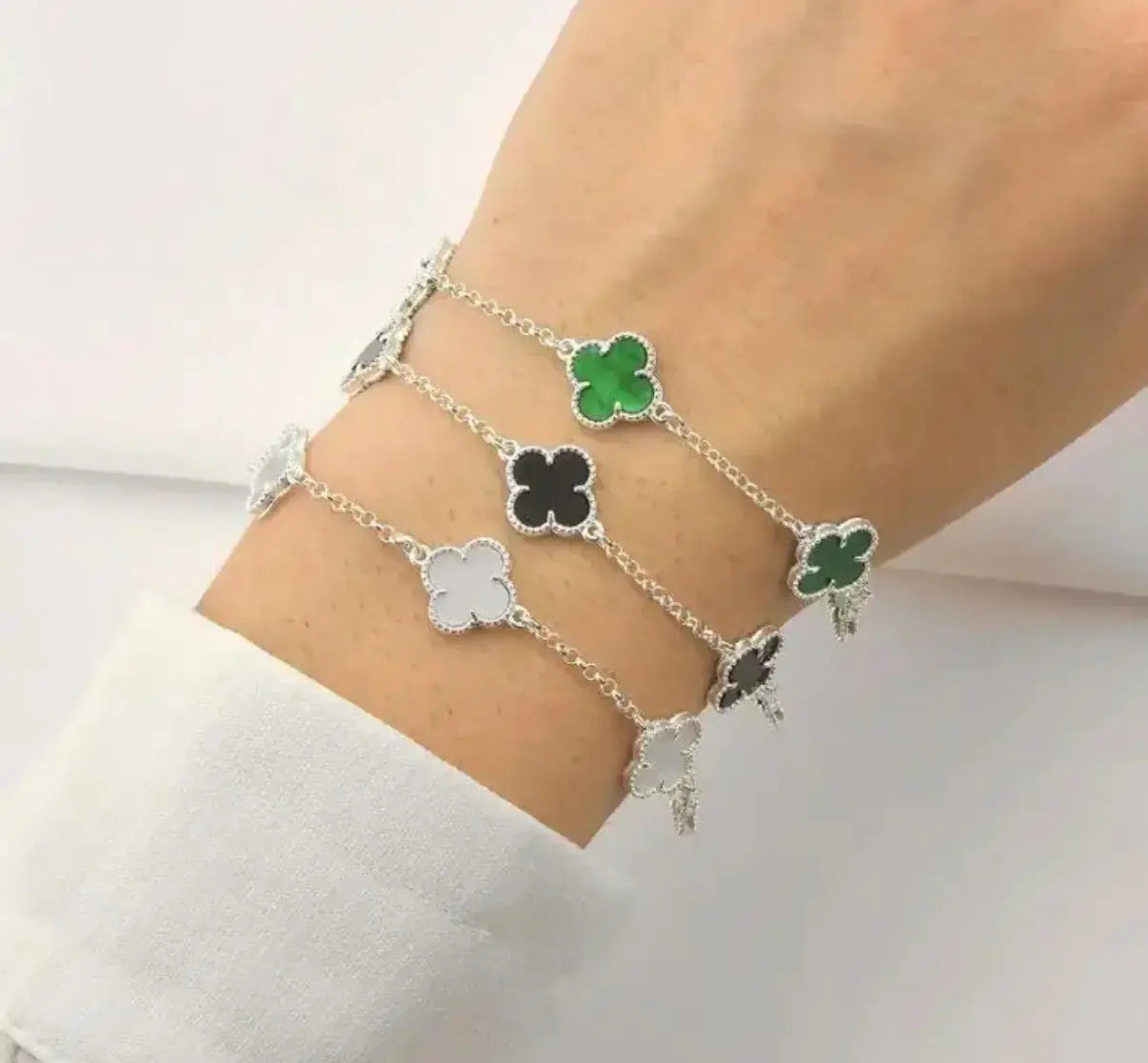 Pulseira Trevo Verde 5 Trevos