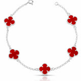 Pulseira Trevo Vermelho 5 Trevos