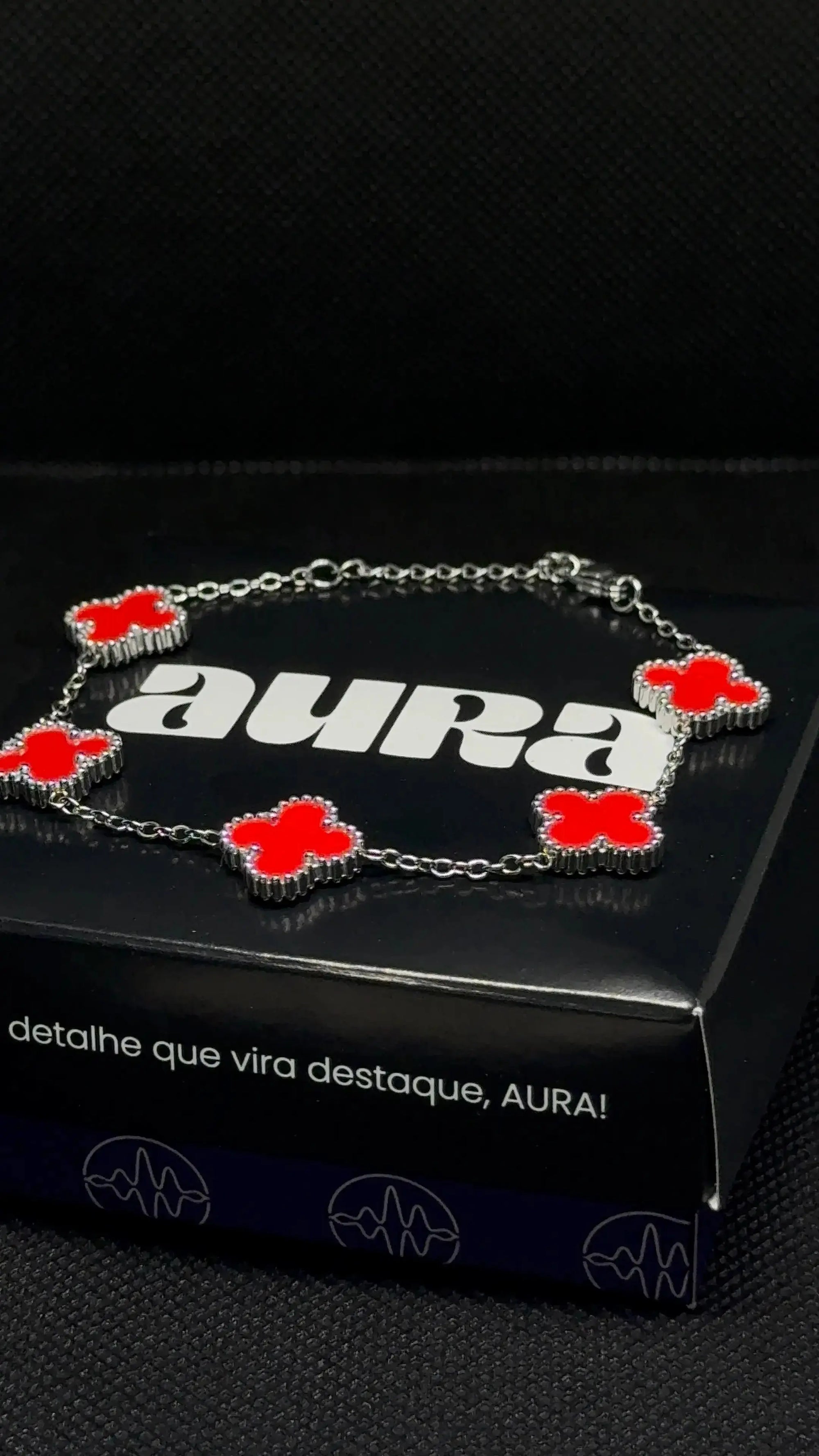 Pulseira Trevo Vermelho 5 Trevos