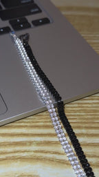 Pulseira Riviera Dupla Zircônia all Black
