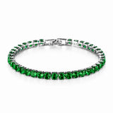 Pulseira Riviera Verde em Zircônia